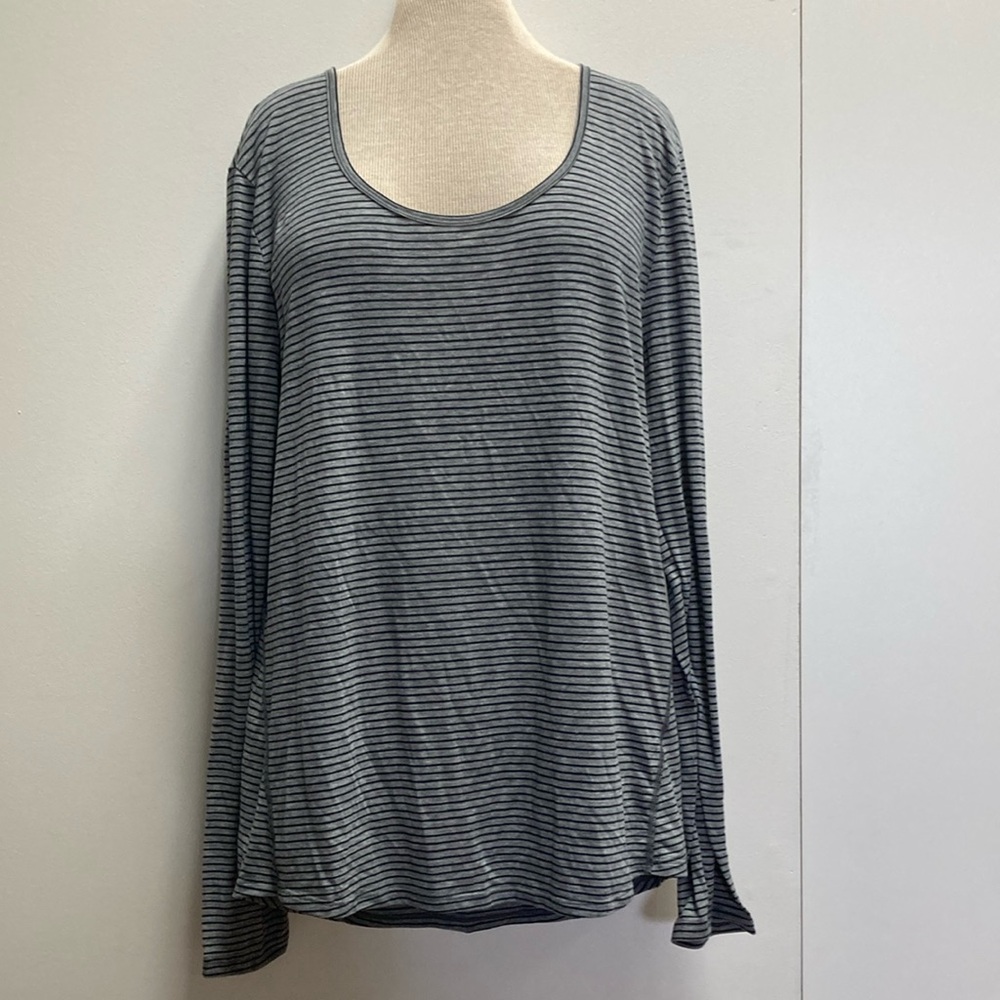 COPY - Lucy Striped Gray Women's Top